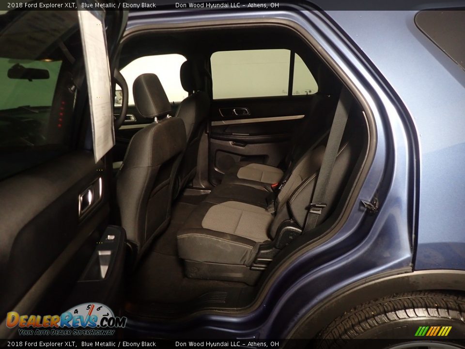 2018 Ford Explorer XLT Blue Metallic / Ebony Black Photo #36