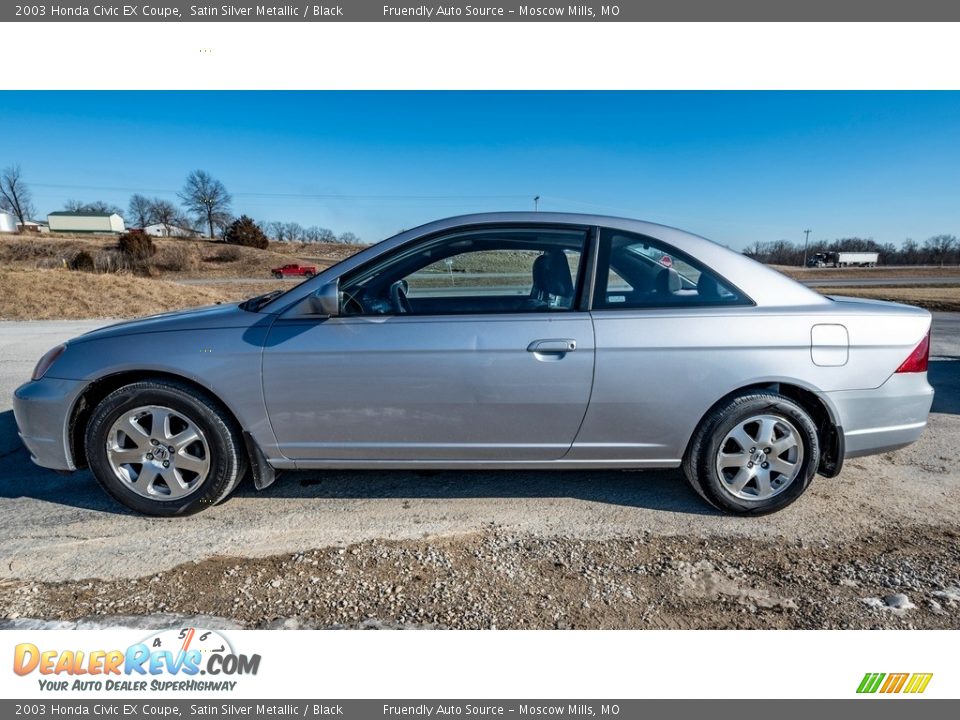 Satin Silver Metallic 2003 Honda Civic EX Coupe Photo #7