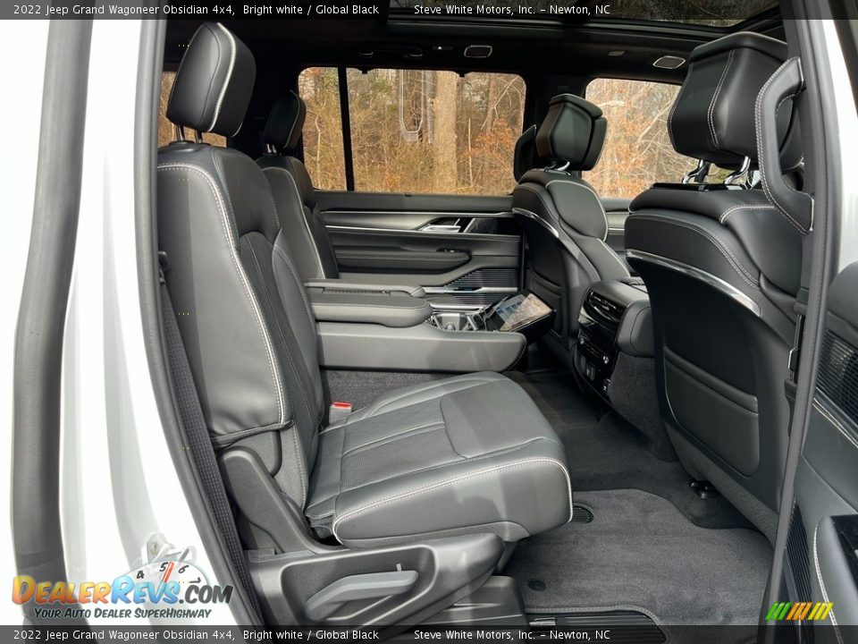Rear Seat of 2022 Jeep Grand Wagoneer Obsidian 4x4 Photo #28