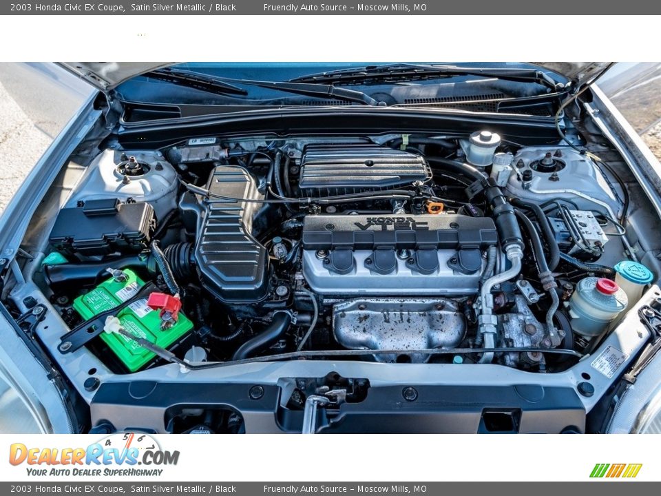 2003 Honda Civic EX Coupe 1.7 Liter SOHC 16V VTEC 4 Cylinder Engine Photo #16