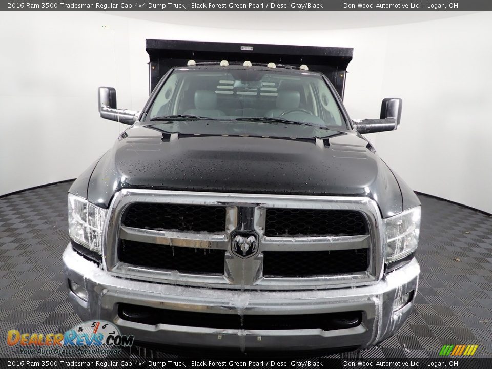 2016 Ram 3500 Tradesman Regular Cab 4x4 Dump Truck Black Forest Green Pearl / Diesel Gray/Black Photo #3