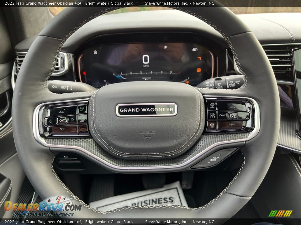 2022 Jeep Grand Wagoneer Obsidian 4x4 Steering Wheel Photo #35