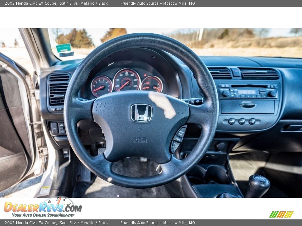 2003 Honda Civic EX Coupe Steering Wheel Photo #28