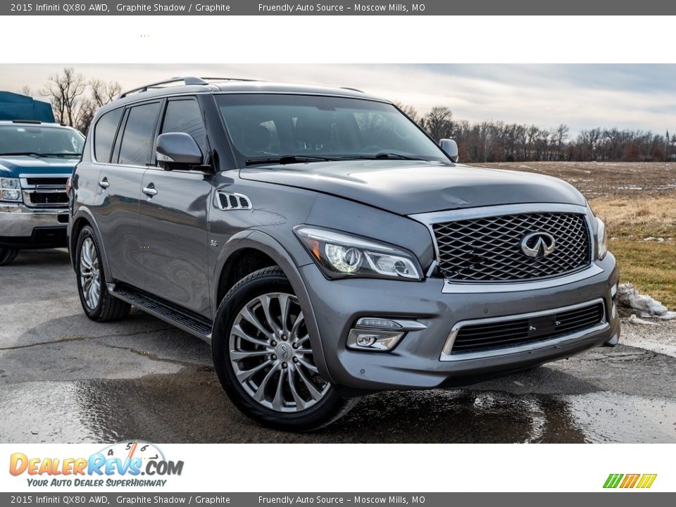 2015 Infiniti QX80 AWD Graphite Shadow / Graphite Photo #1