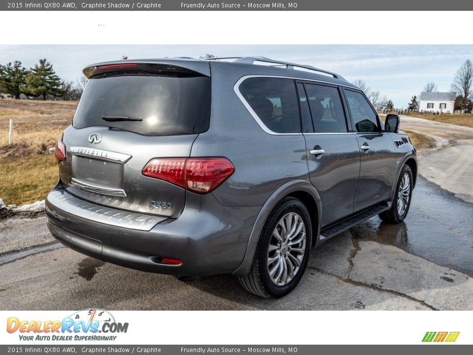 2015 Infiniti QX80 AWD Graphite Shadow / Graphite Photo #4