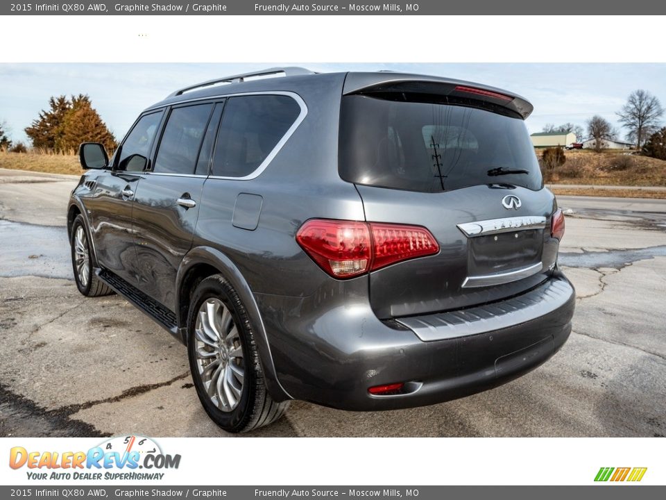 2015 Infiniti QX80 AWD Graphite Shadow / Graphite Photo #6