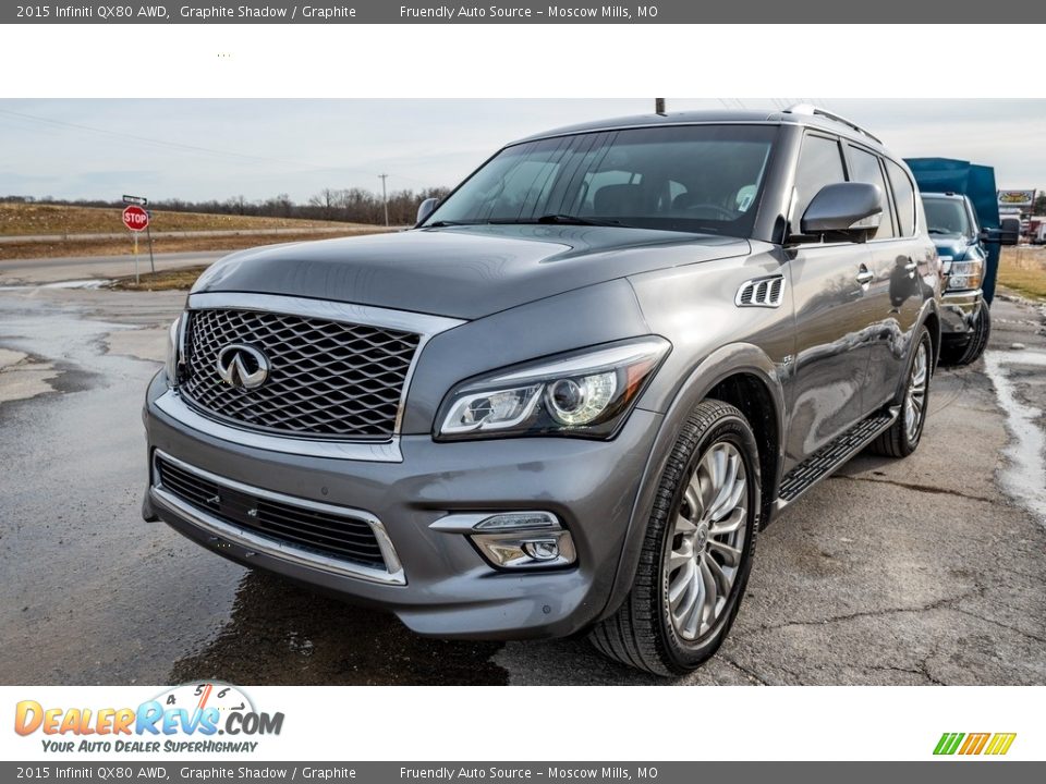 2015 Infiniti QX80 AWD Graphite Shadow / Graphite Photo #8