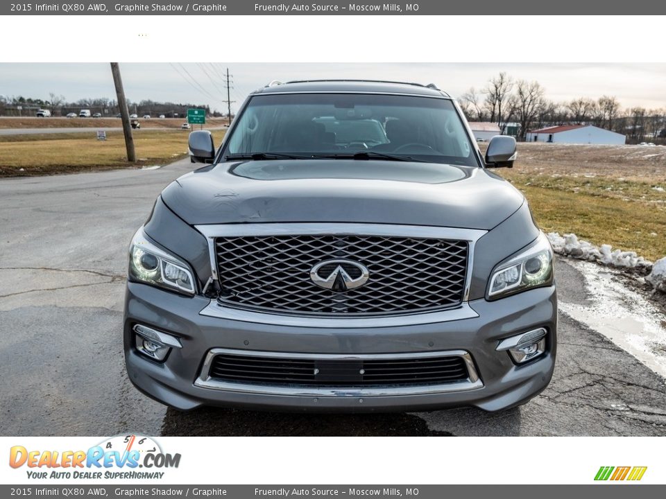 2015 Infiniti QX80 AWD Graphite Shadow / Graphite Photo #9