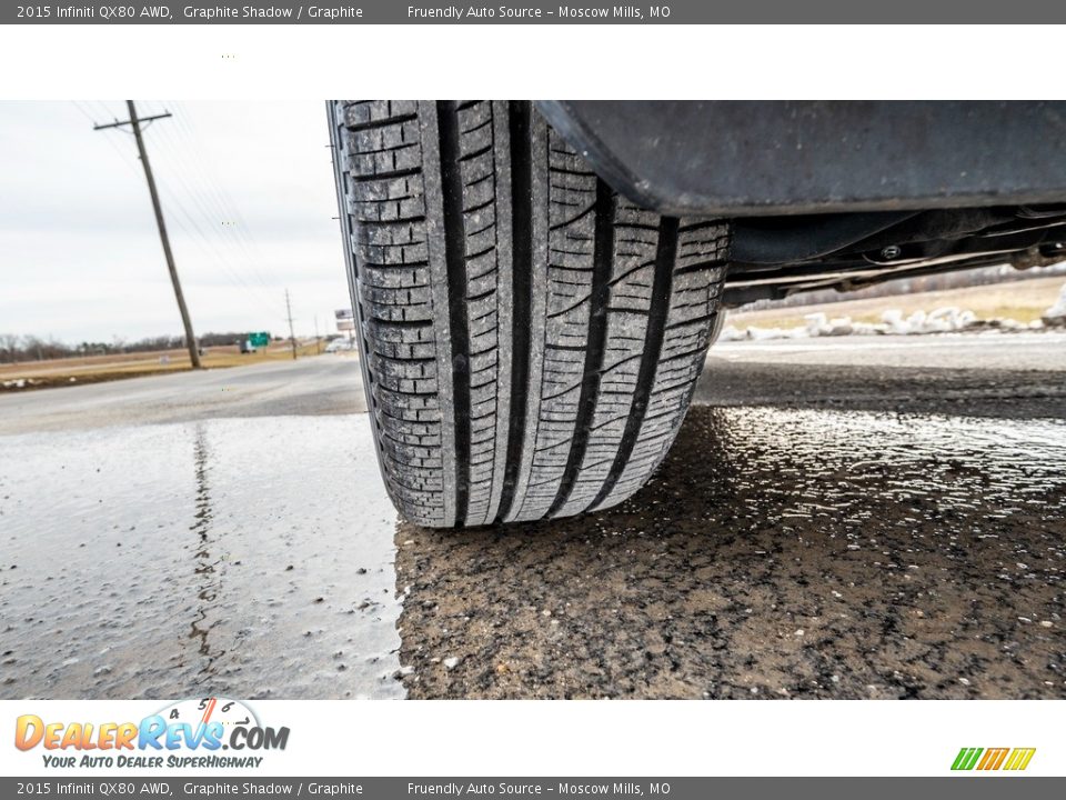 2015 Infiniti QX80 AWD Graphite Shadow / Graphite Photo #11