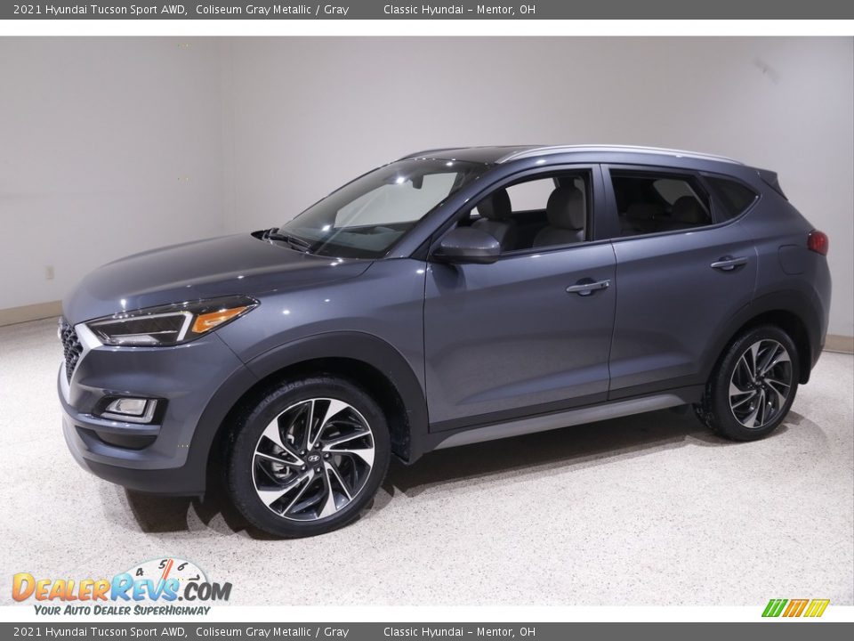 2021 Hyundai Tucson Sport AWD Coliseum Gray Metallic / Gray Photo #3