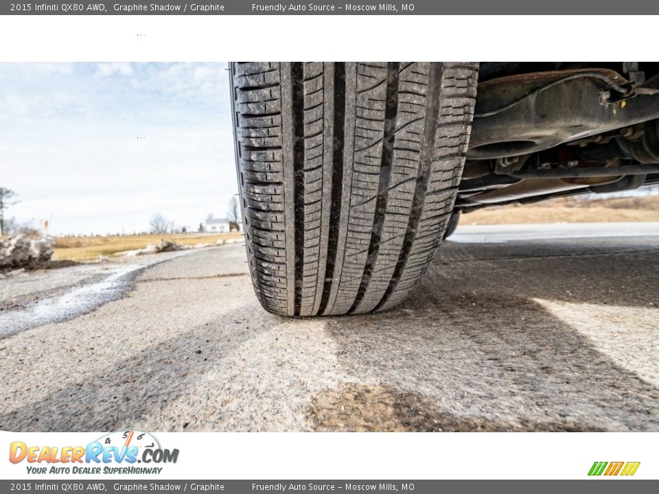 2015 Infiniti QX80 AWD Graphite Shadow / Graphite Photo #14