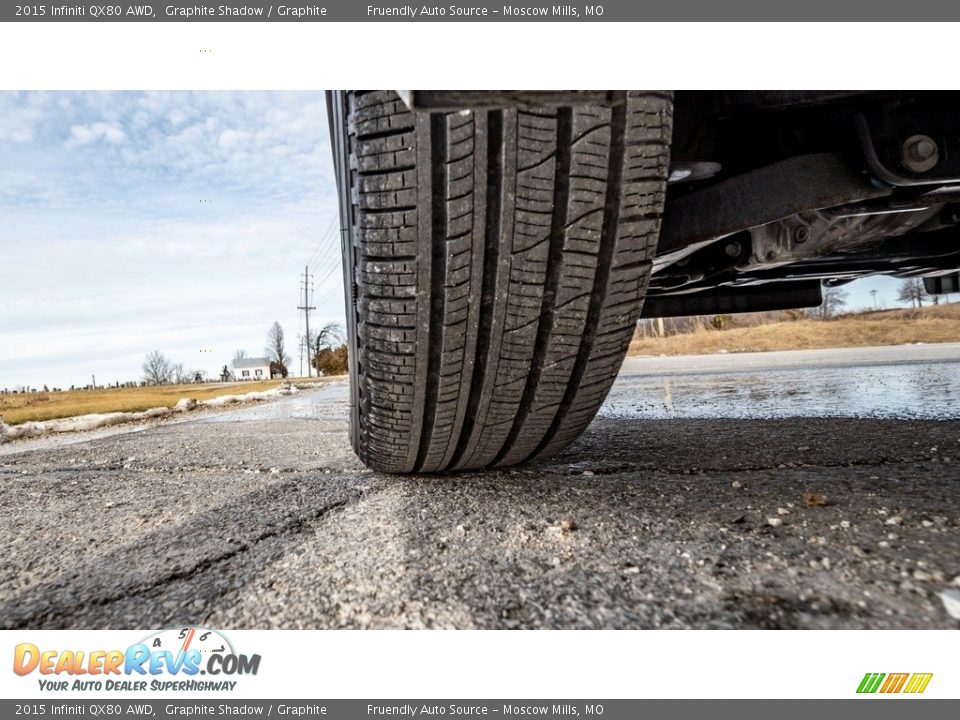 2015 Infiniti QX80 AWD Graphite Shadow / Graphite Photo #15