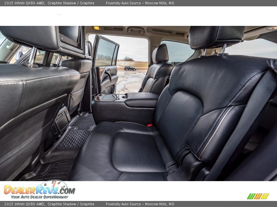 Rear Seat of 2015 Infiniti QX80 AWD Photo #20