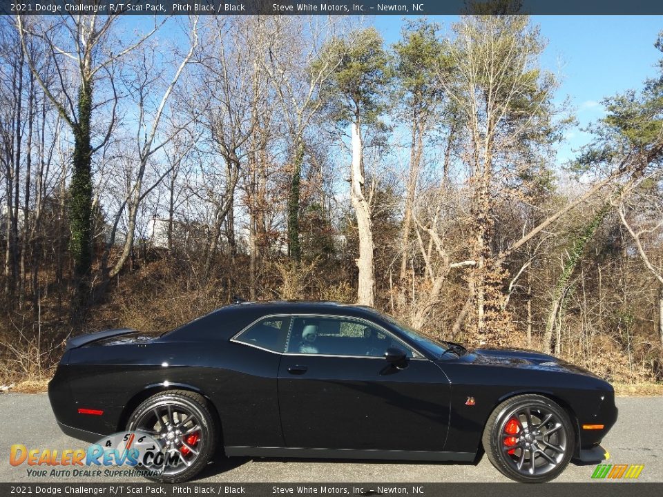 2021 Dodge Challenger R/T Scat Pack Pitch Black / Black Photo #5