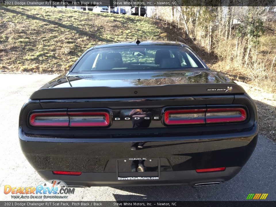 2021 Dodge Challenger R/T Scat Pack Pitch Black / Black Photo #7