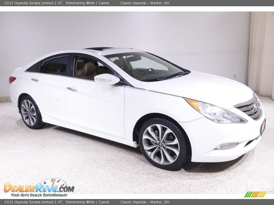 2013 Hyundai Sonata Limited 2.0T Shimmering White / Camel Photo #1
