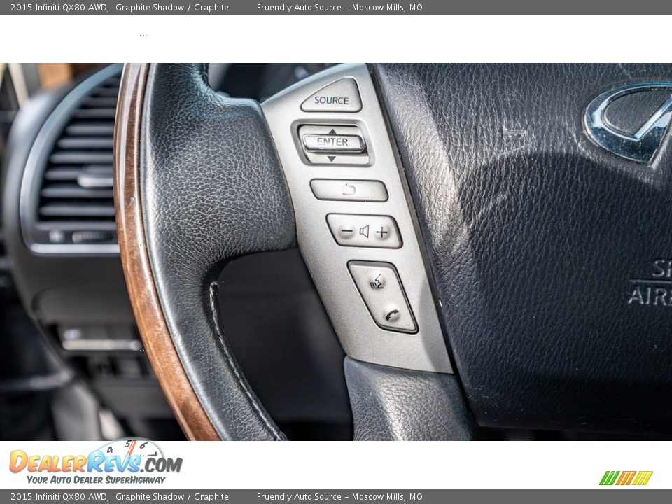2015 Infiniti QX80 AWD Steering Wheel Photo #28
