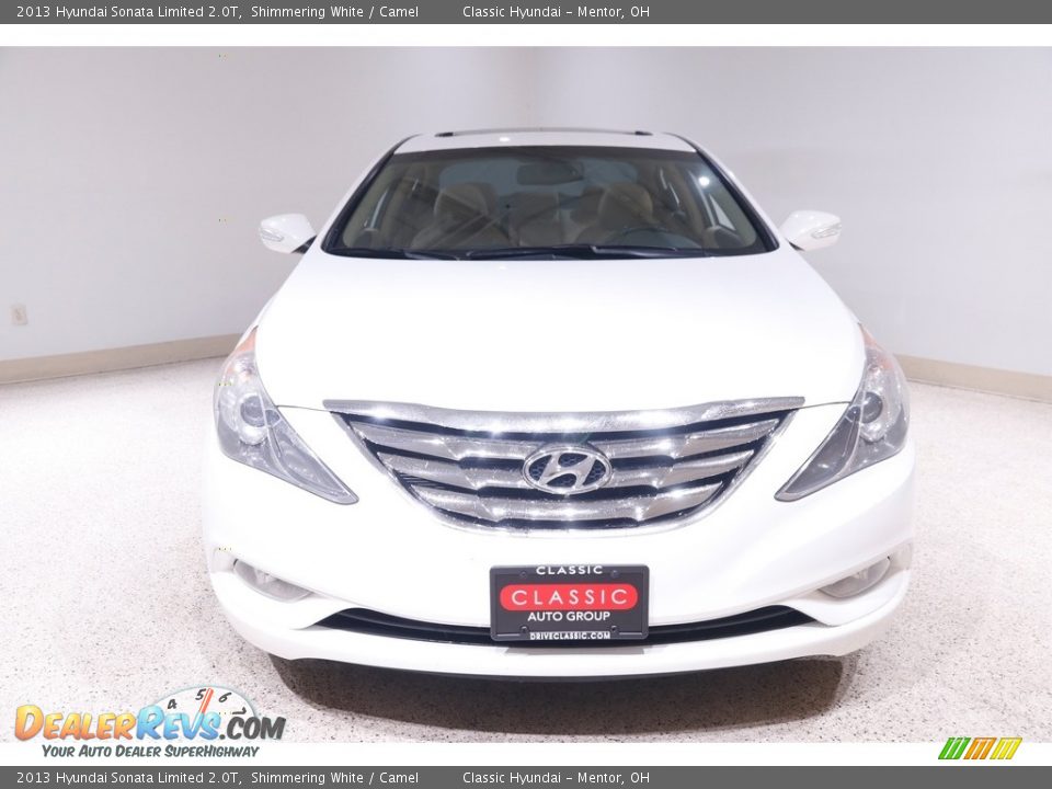 2013 Hyundai Sonata Limited 2.0T Shimmering White / Camel Photo #2