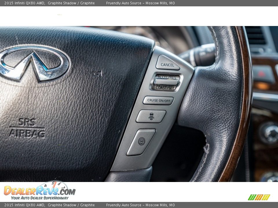 2015 Infiniti QX80 AWD Steering Wheel Photo #29