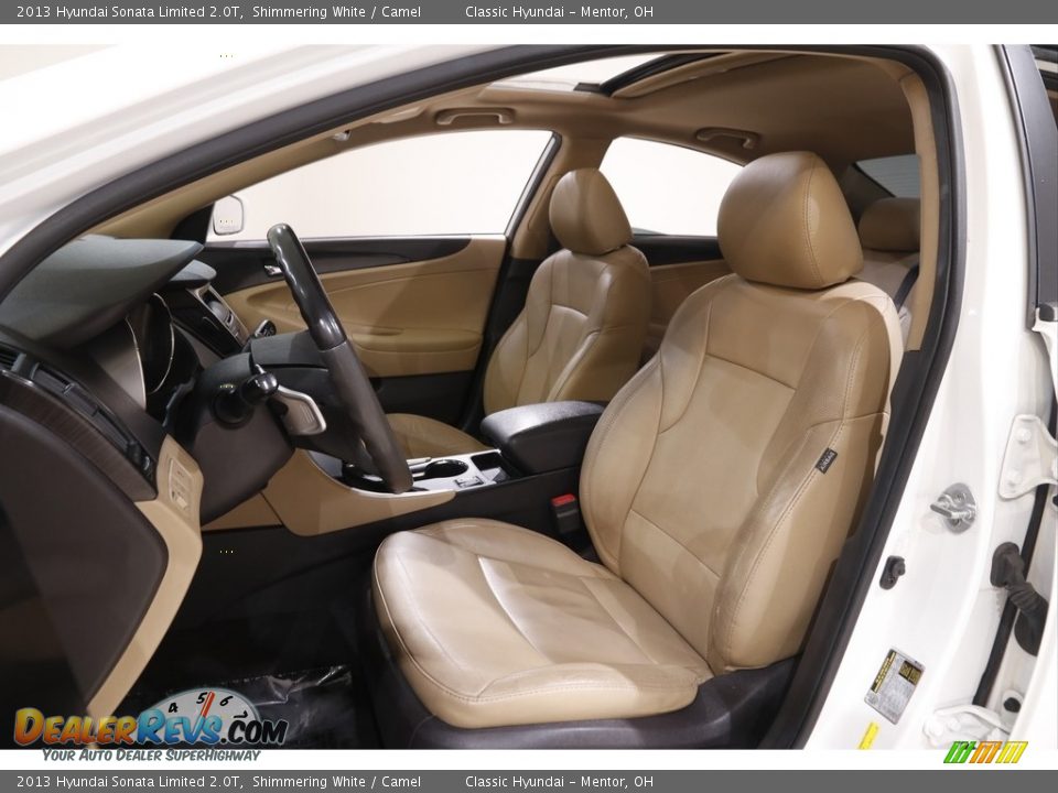 2013 Hyundai Sonata Limited 2.0T Shimmering White / Camel Photo #5