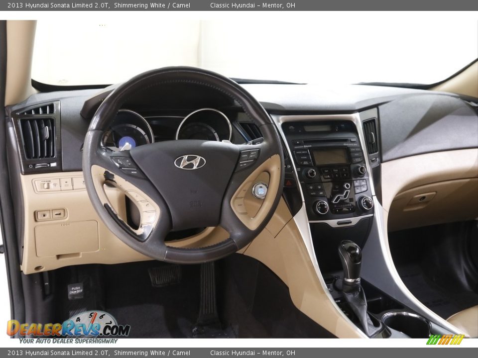 2013 Hyundai Sonata Limited 2.0T Shimmering White / Camel Photo #6