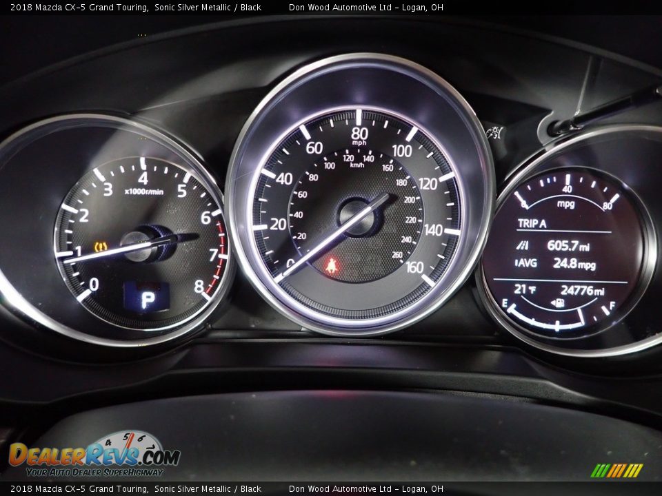 2018 Mazda CX-5 Grand Touring Sonic Silver Metallic / Black Photo #25