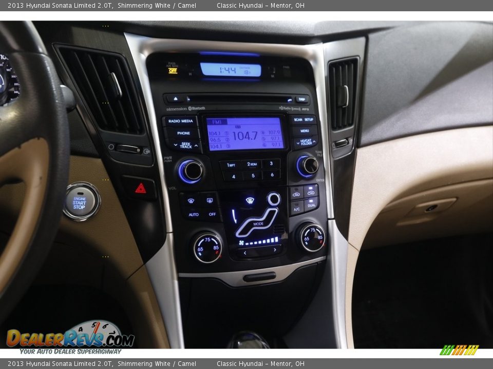 2013 Hyundai Sonata Limited 2.0T Shimmering White / Camel Photo #9