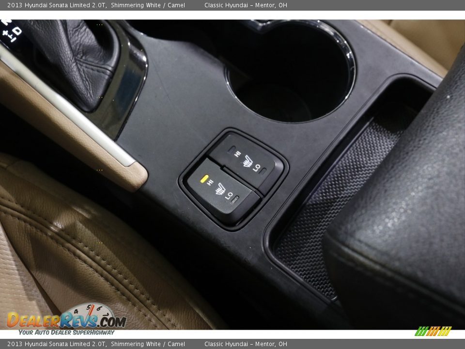 2013 Hyundai Sonata Limited 2.0T Shimmering White / Camel Photo #11