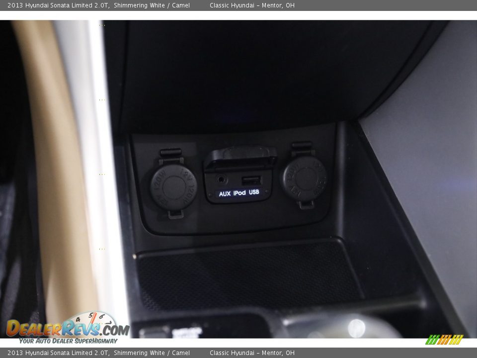 2013 Hyundai Sonata Limited 2.0T Shimmering White / Camel Photo #12