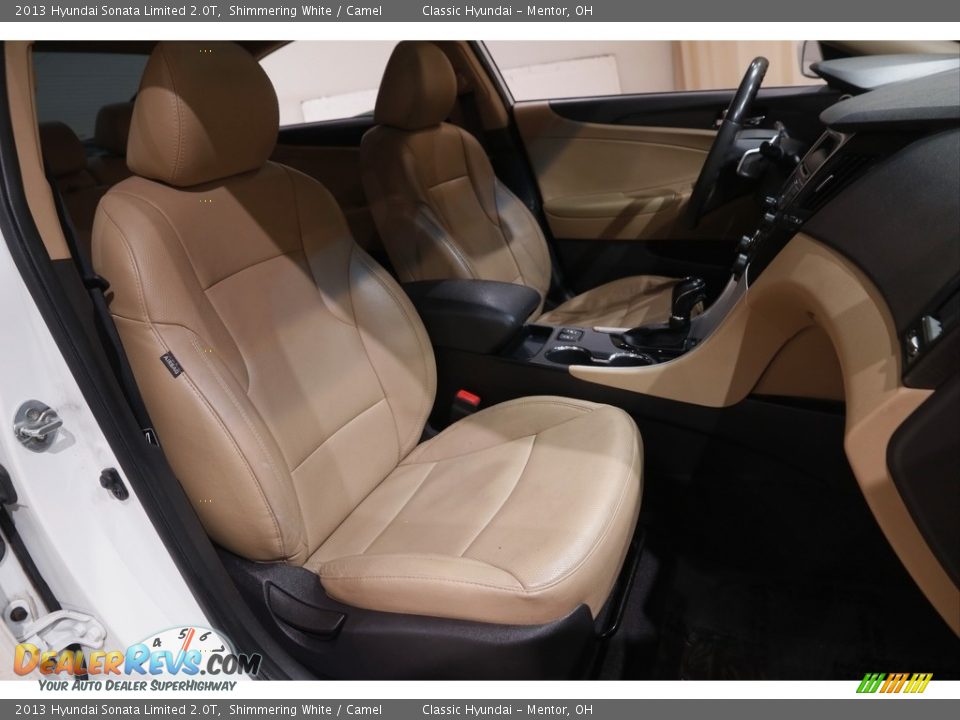 2013 Hyundai Sonata Limited 2.0T Shimmering White / Camel Photo #13