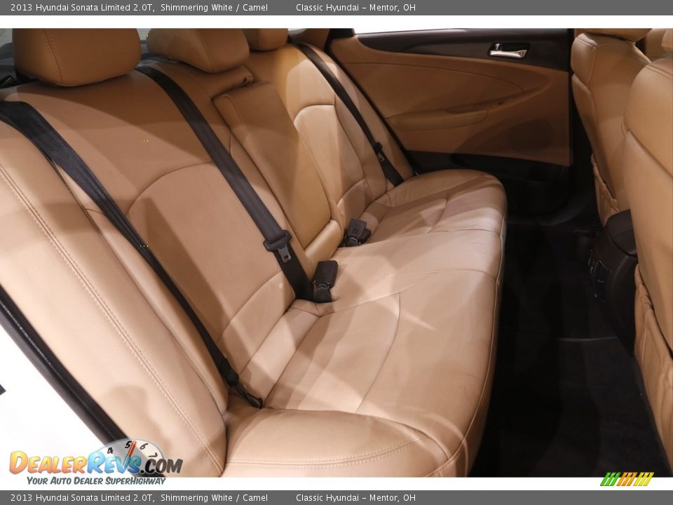 2013 Hyundai Sonata Limited 2.0T Shimmering White / Camel Photo #14