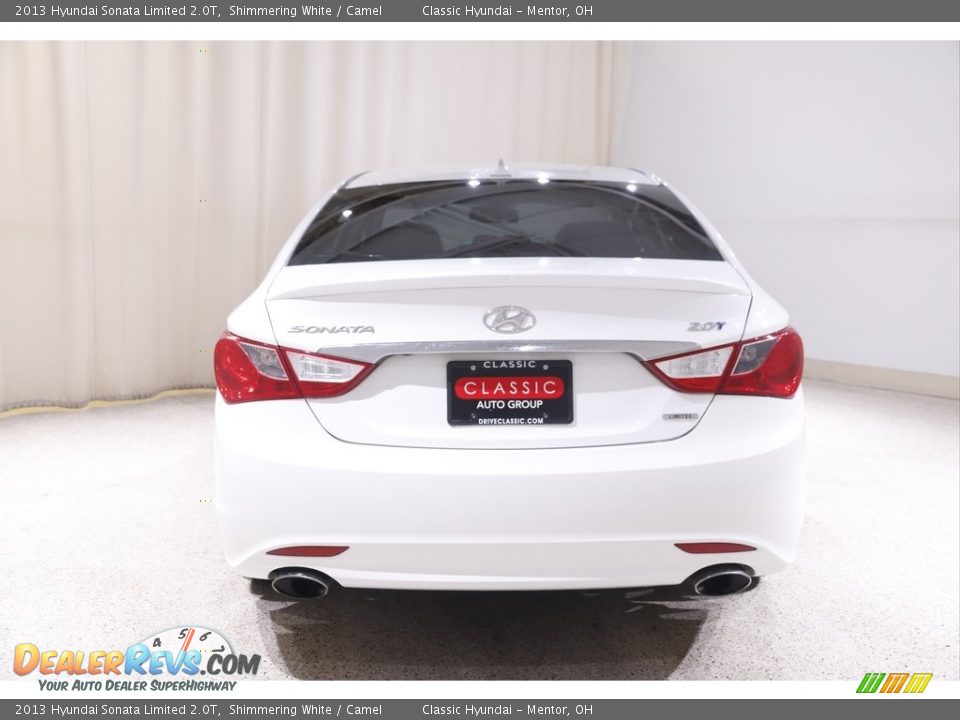 2013 Hyundai Sonata Limited 2.0T Shimmering White / Camel Photo #16