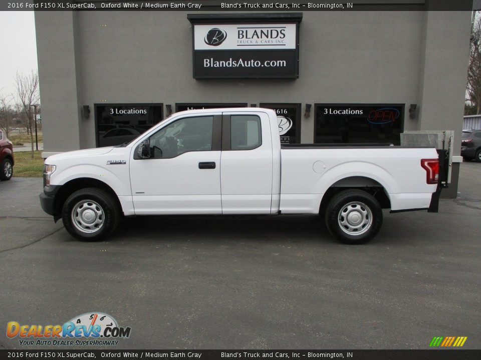 2016 Ford F150 XL SuperCab Oxford White / Medium Earth Gray Photo #1