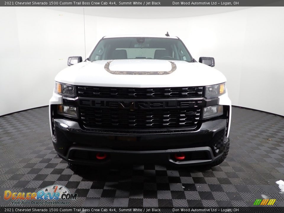 2021 Chevrolet Silverado 1500 Custom Trail Boss Crew Cab 4x4 Summit White / Jet Black Photo #5