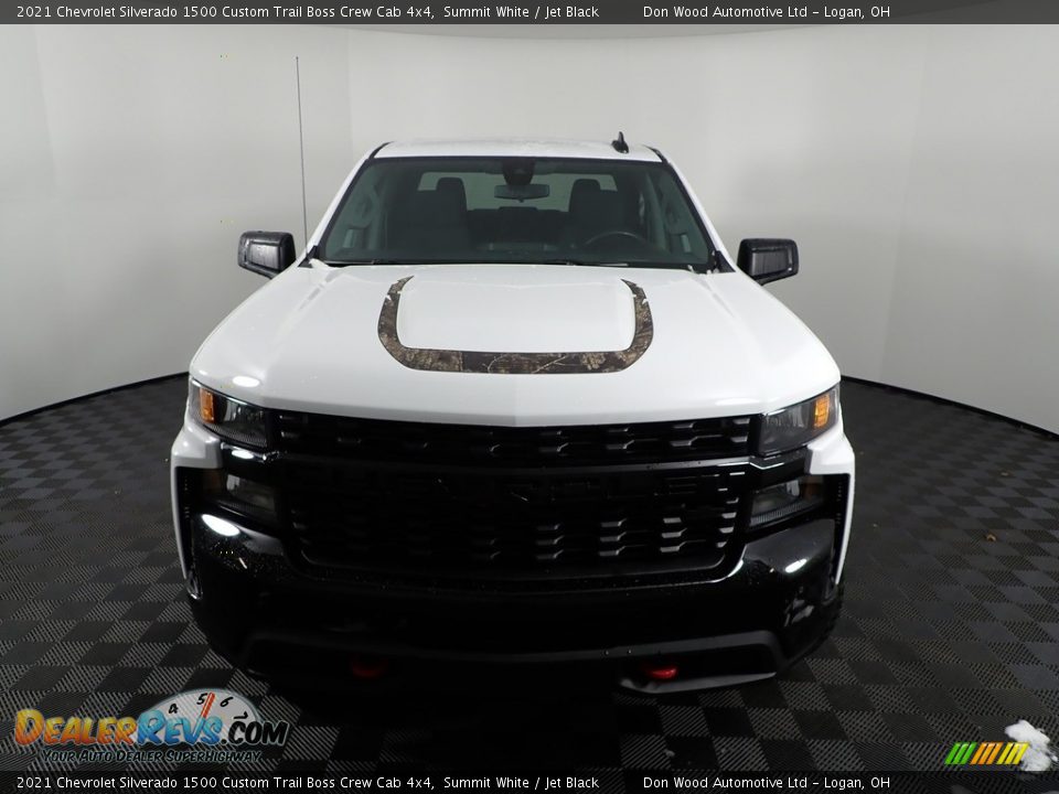 2021 Chevrolet Silverado 1500 Custom Trail Boss Crew Cab 4x4 Summit White / Jet Black Photo #6