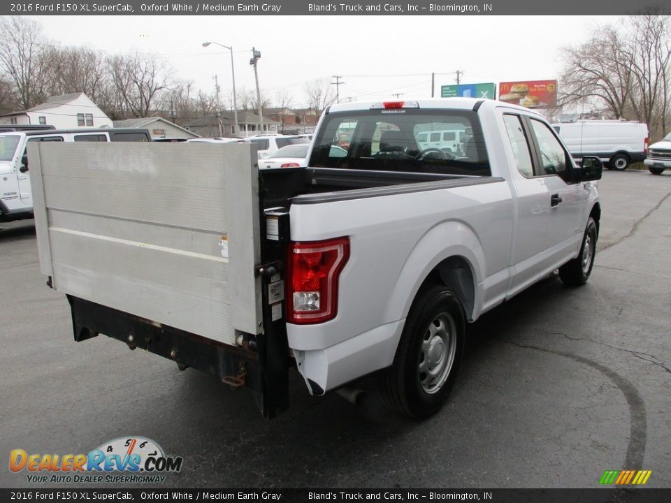 2016 Ford F150 XL SuperCab Oxford White / Medium Earth Gray Photo #4