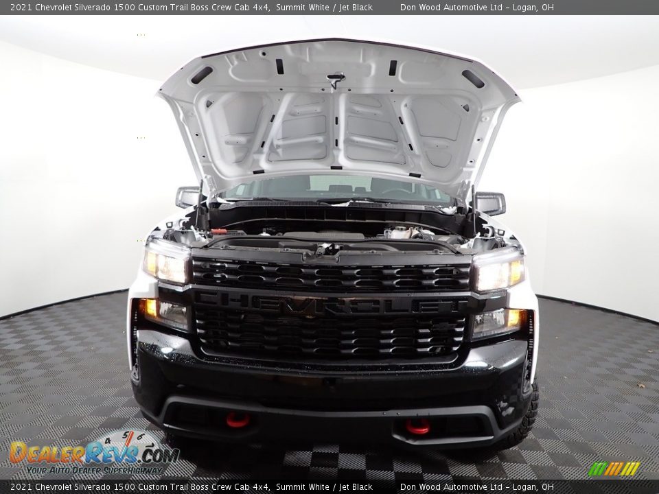 2021 Chevrolet Silverado 1500 Custom Trail Boss Crew Cab 4x4 Summit White / Jet Black Photo #7