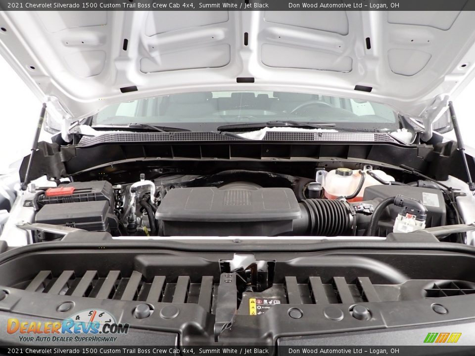 2021 Chevrolet Silverado 1500 Custom Trail Boss Crew Cab 4x4 Summit White / Jet Black Photo #8