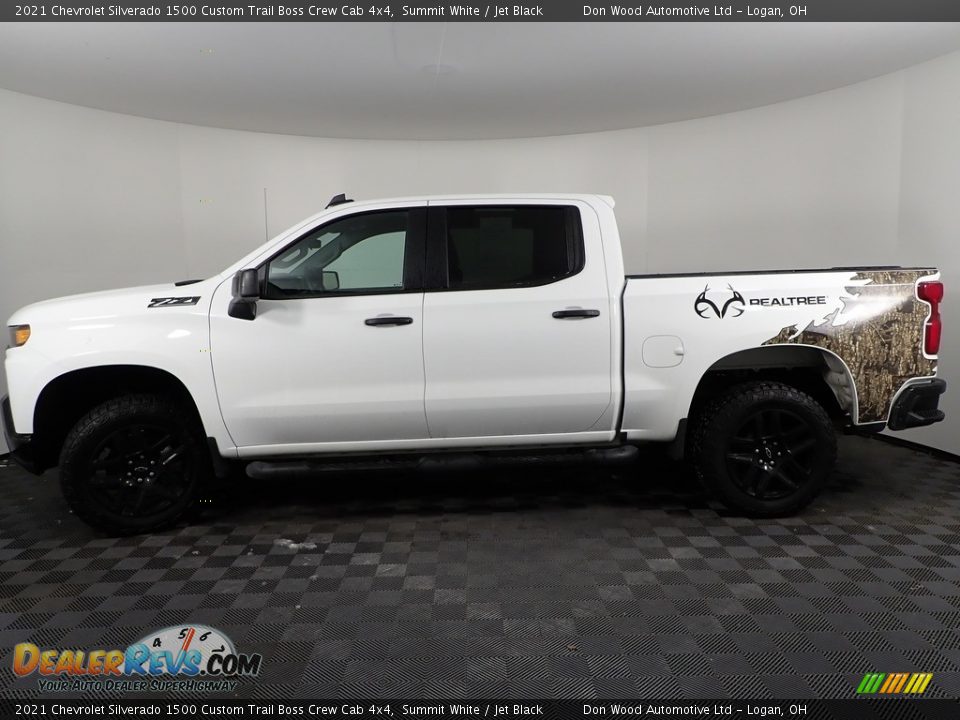 2021 Chevrolet Silverado 1500 Custom Trail Boss Crew Cab 4x4 Summit White / Jet Black Photo #10
