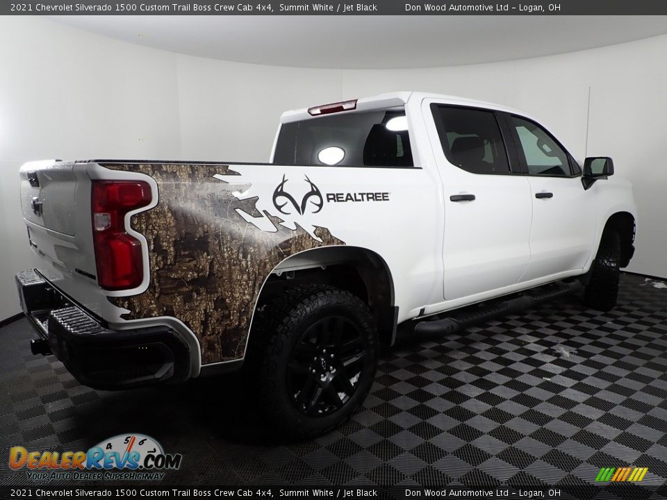 2021 Chevrolet Silverado 1500 Custom Trail Boss Crew Cab 4x4 Summit White / Jet Black Photo #15