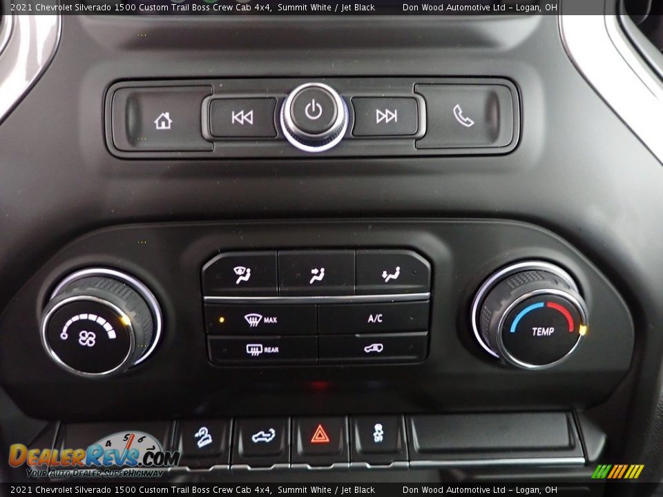 2021 Chevrolet Silverado 1500 Custom Trail Boss Crew Cab 4x4 Summit White / Jet Black Photo #24