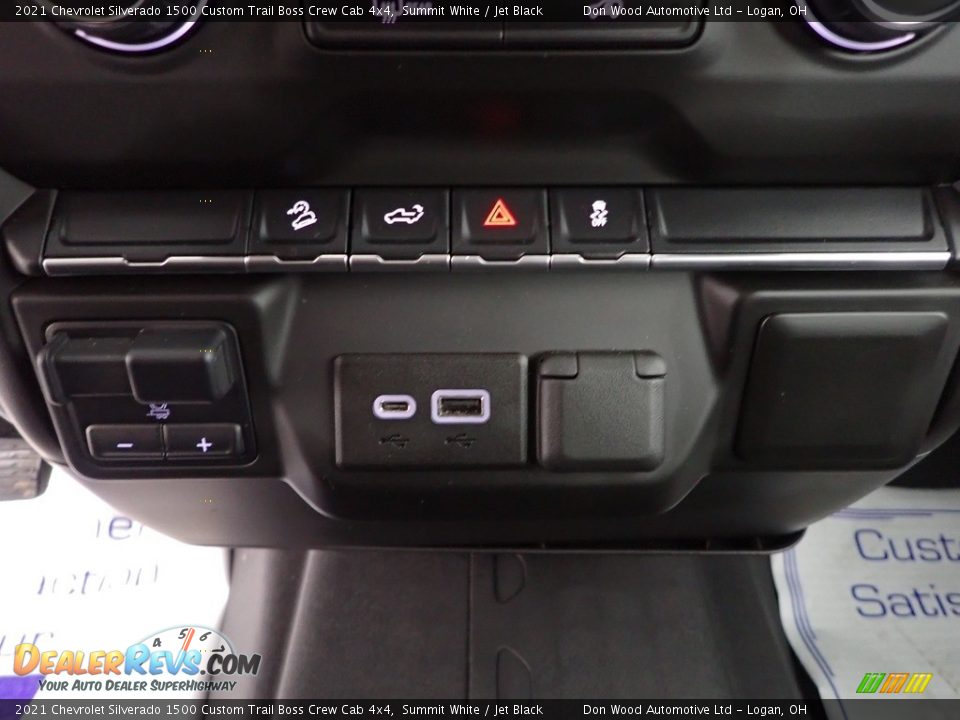 2021 Chevrolet Silverado 1500 Custom Trail Boss Crew Cab 4x4 Summit White / Jet Black Photo #25
