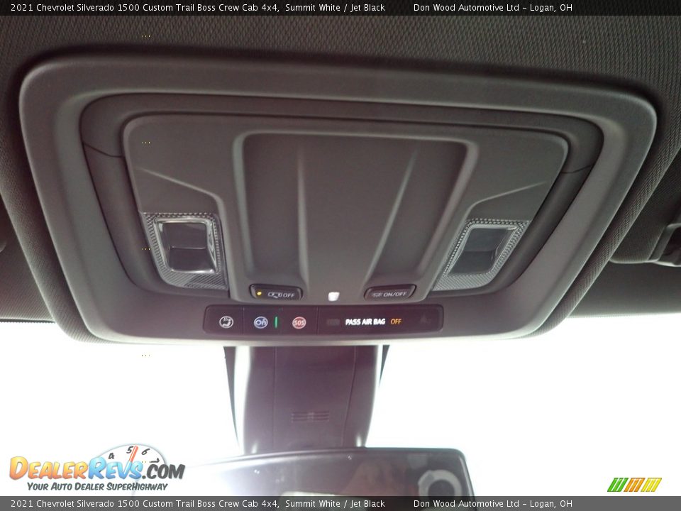 2021 Chevrolet Silverado 1500 Custom Trail Boss Crew Cab 4x4 Summit White / Jet Black Photo #28