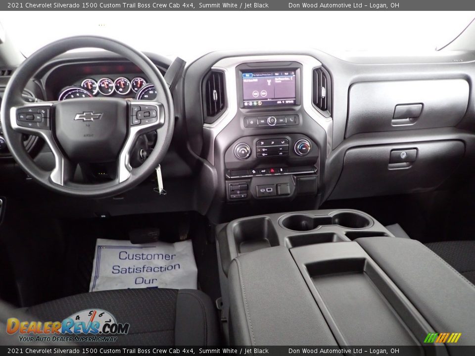 2021 Chevrolet Silverado 1500 Custom Trail Boss Crew Cab 4x4 Summit White / Jet Black Photo #31