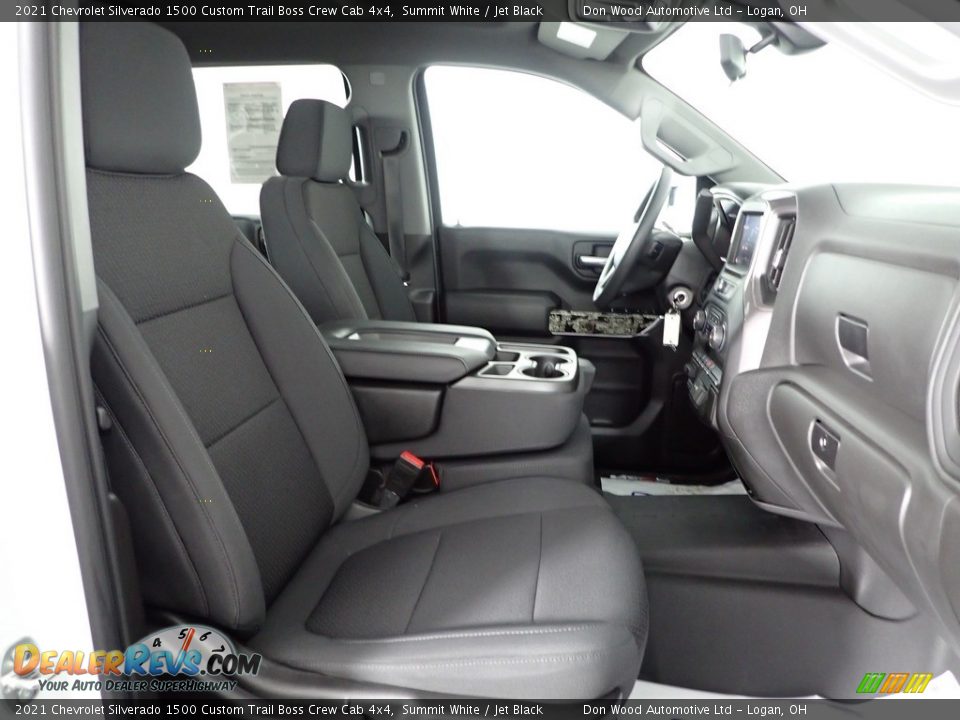 2021 Chevrolet Silverado 1500 Custom Trail Boss Crew Cab 4x4 Summit White / Jet Black Photo #33