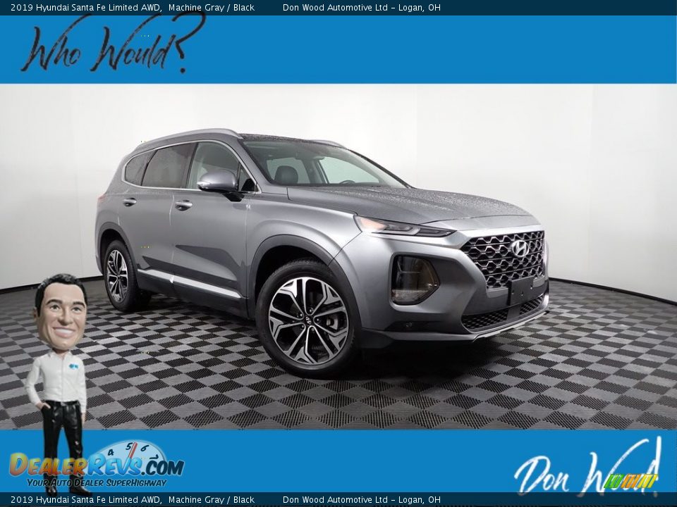 2019 Hyundai Santa Fe Limited AWD Machine Gray / Black Photo #1