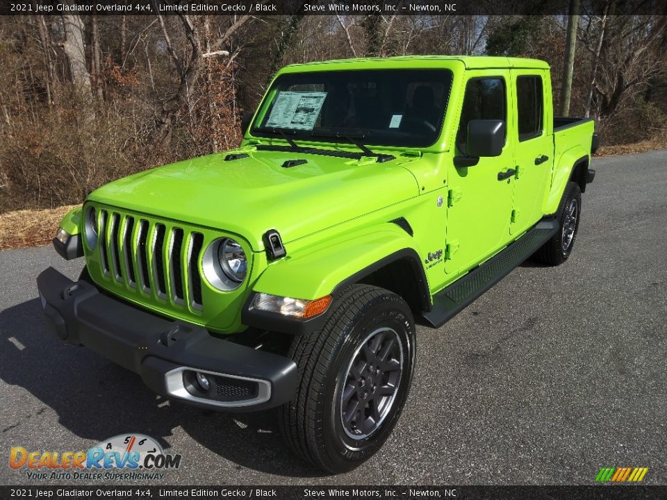 2021 Jeep Gladiator Overland 4x4 Limited Edition Gecko / Black Photo #2