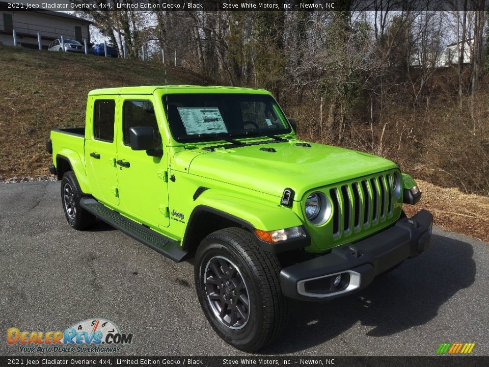 2021 Jeep Gladiator Overland 4x4 Limited Edition Gecko / Black Photo #4