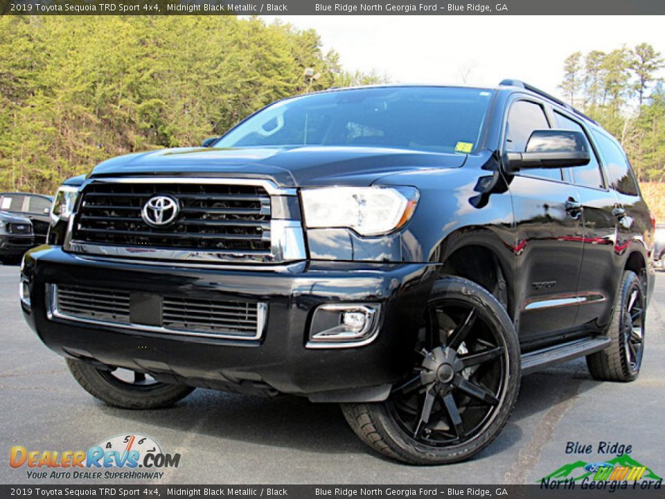 2019 Toyota Sequoia TRD Sport 4x4 Midnight Black Metallic / Black Photo #1