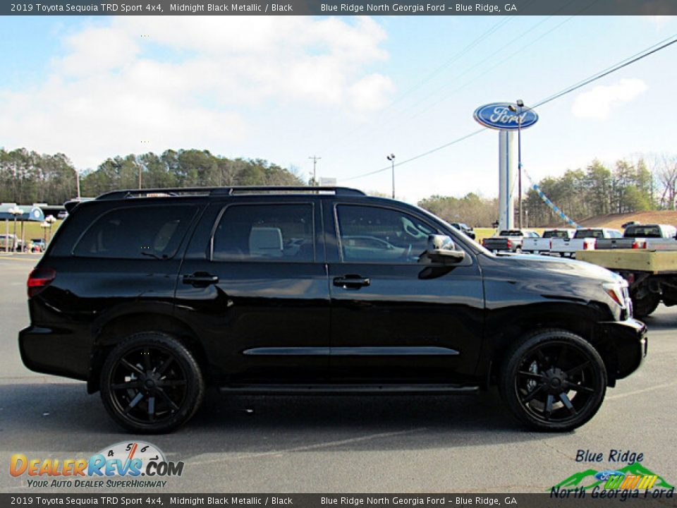 2019 Toyota Sequoia TRD Sport 4x4 Midnight Black Metallic / Black Photo #6